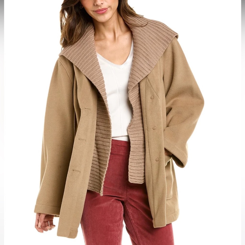 NWT Splendid Shawl Collar Annika Coat, Toast